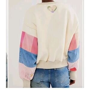 FREE PEOPLE Tricia Fix Cozy Cuff Crewneck SZ XSMALL NWTS